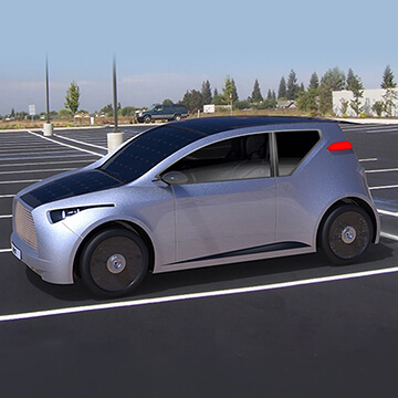 Solar Auto Wagen Industriedesign